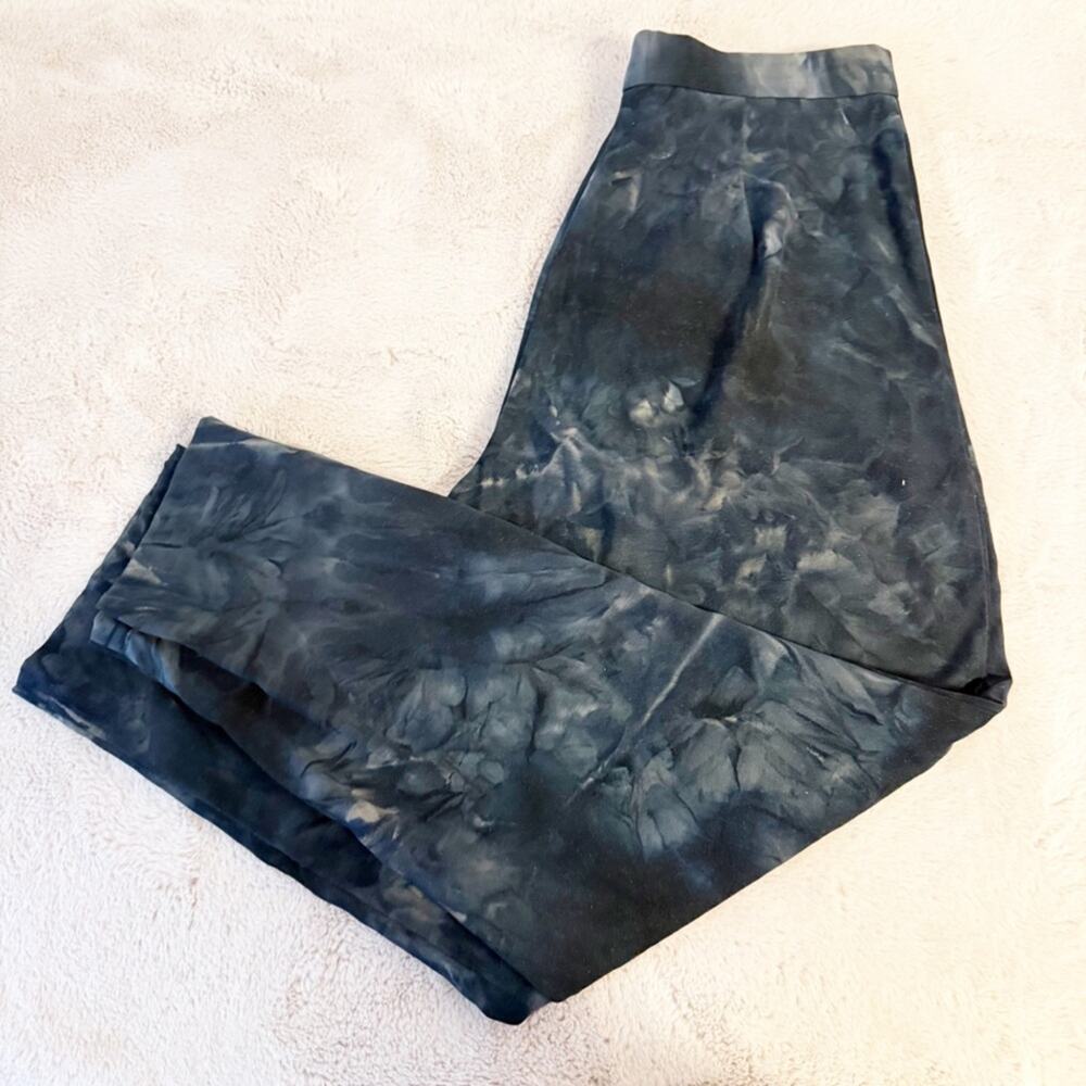 VINTAGE Wildlife Sportswear Black Tie Dye High Waisted Pants Size 30